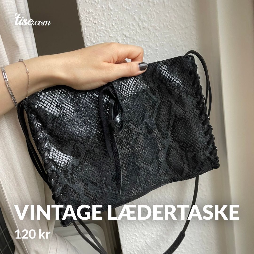 Vintage lædertaske