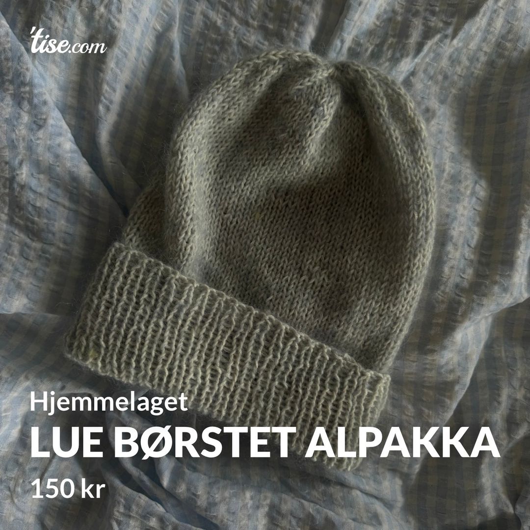 Lue børstet alpakka