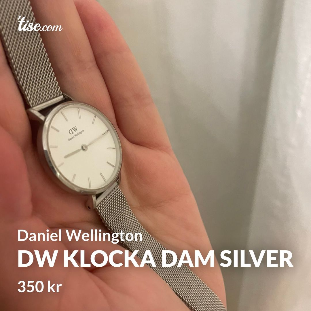 Dw klocka dam silver