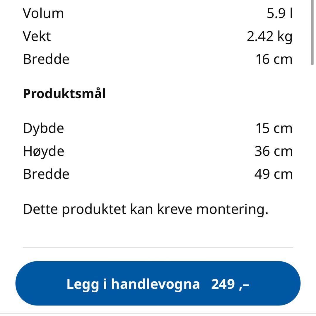 Ikea hylle