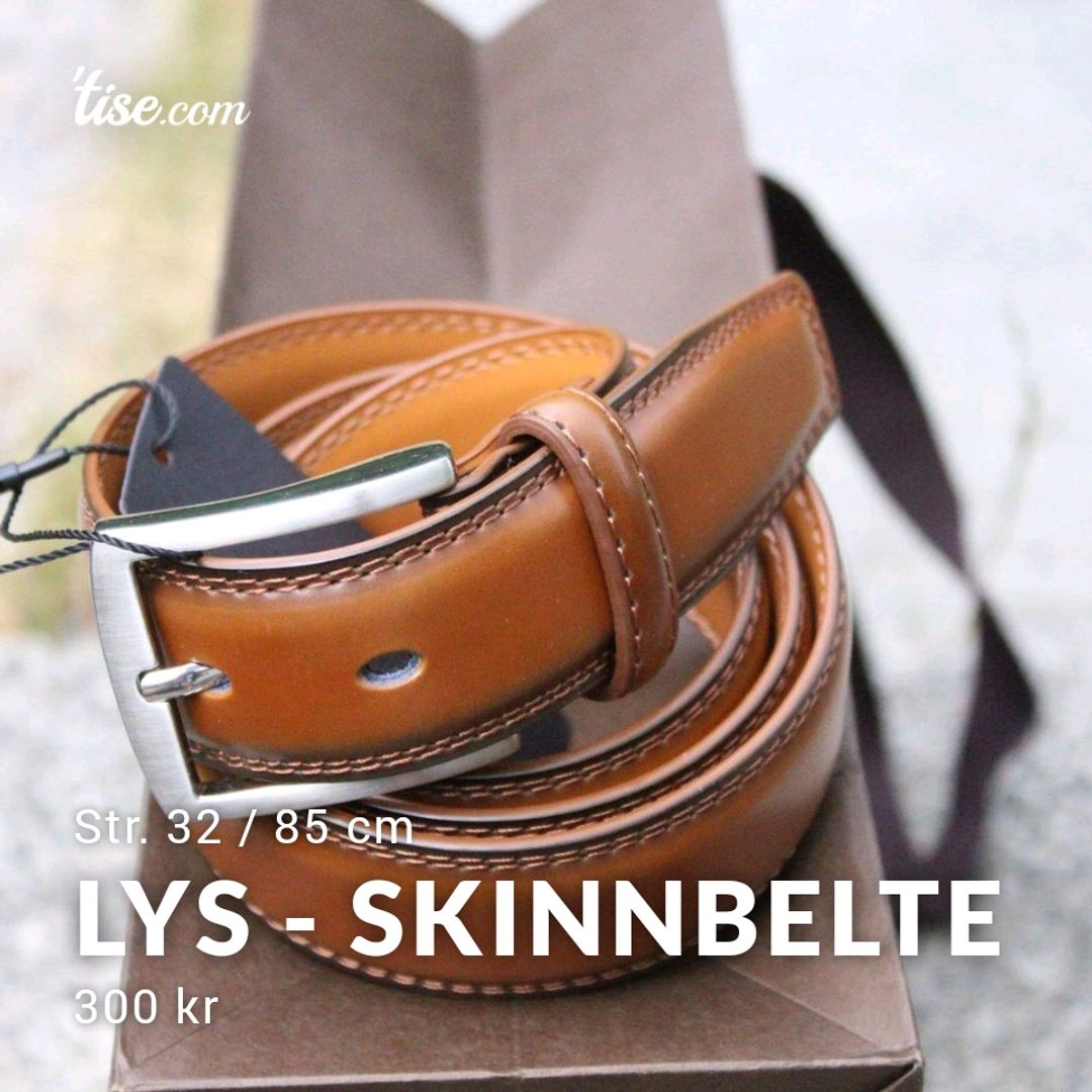 Lys - skinnbelte