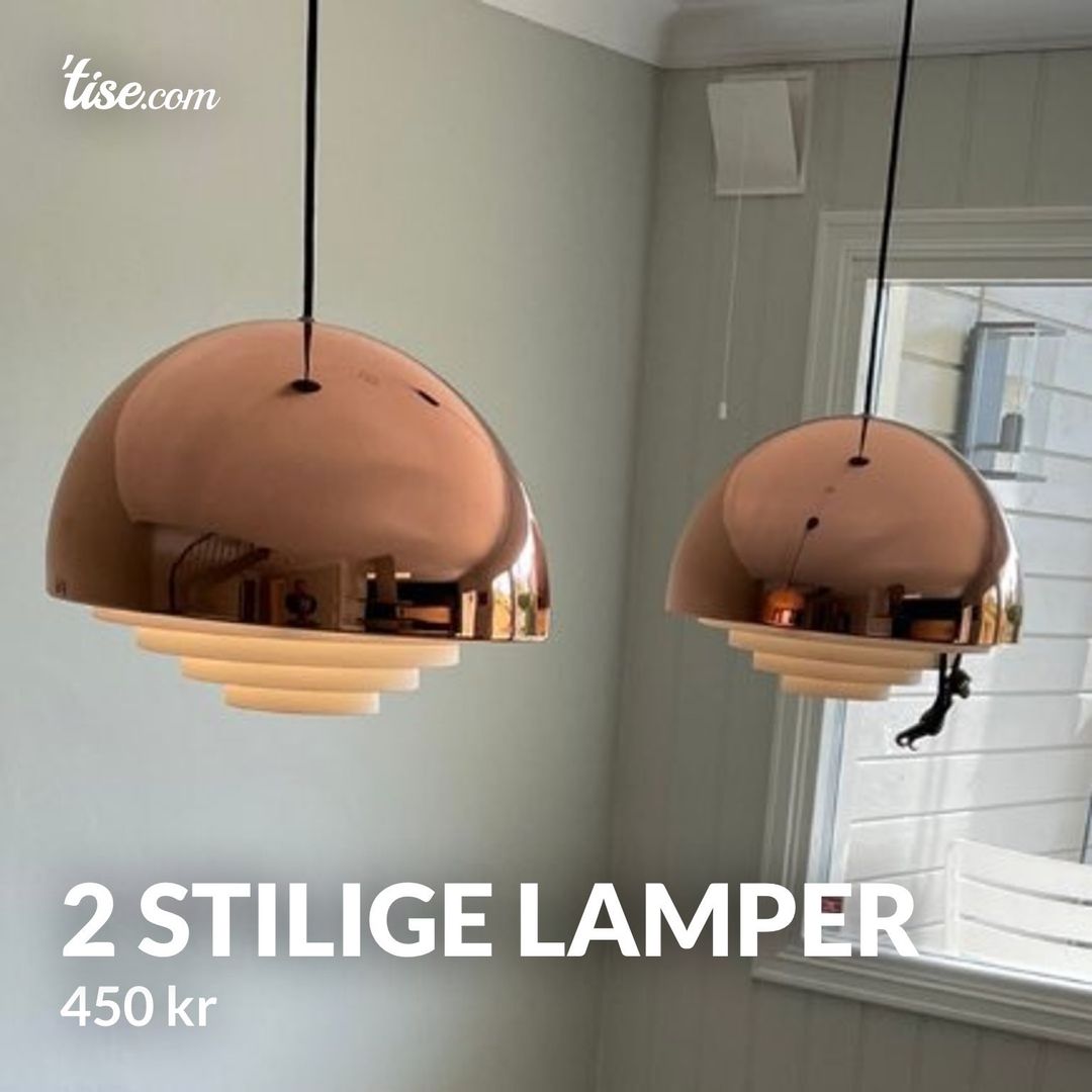 2 stilige lamper