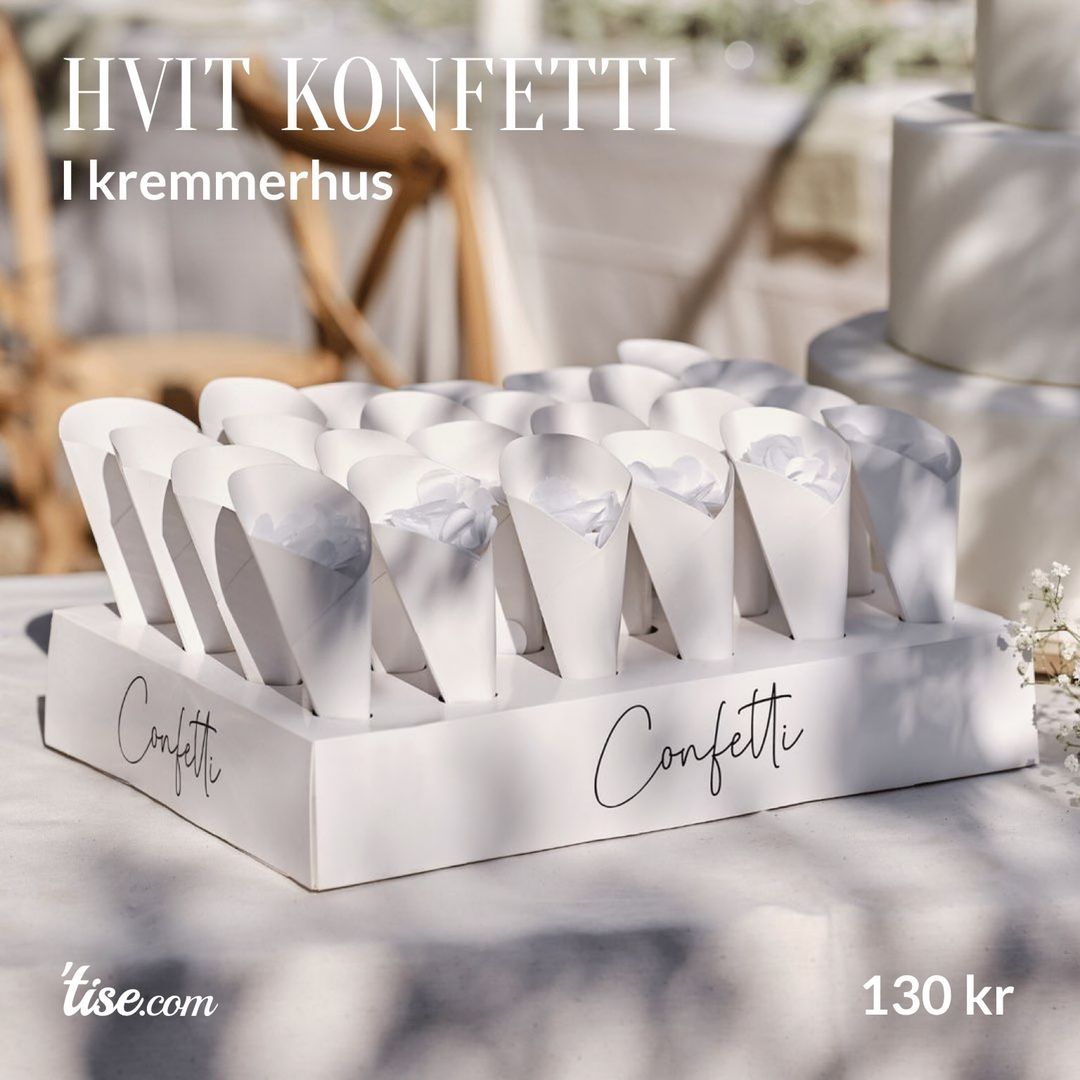 Hvit konfetti