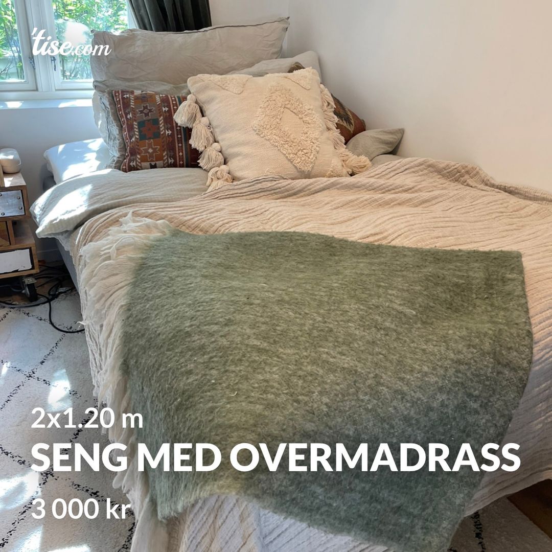 Seng med overmadrass