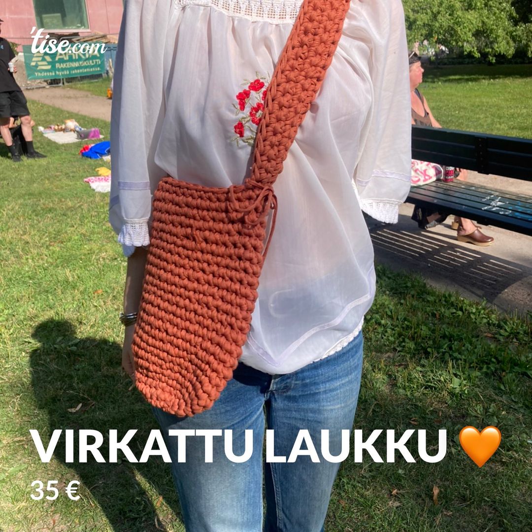 Virkattu laukku 🧡