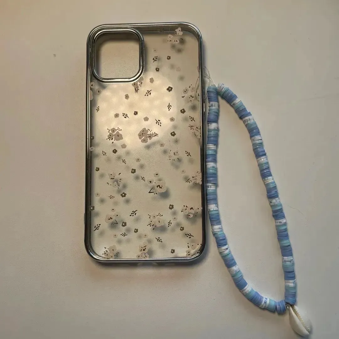 Blue phone charm