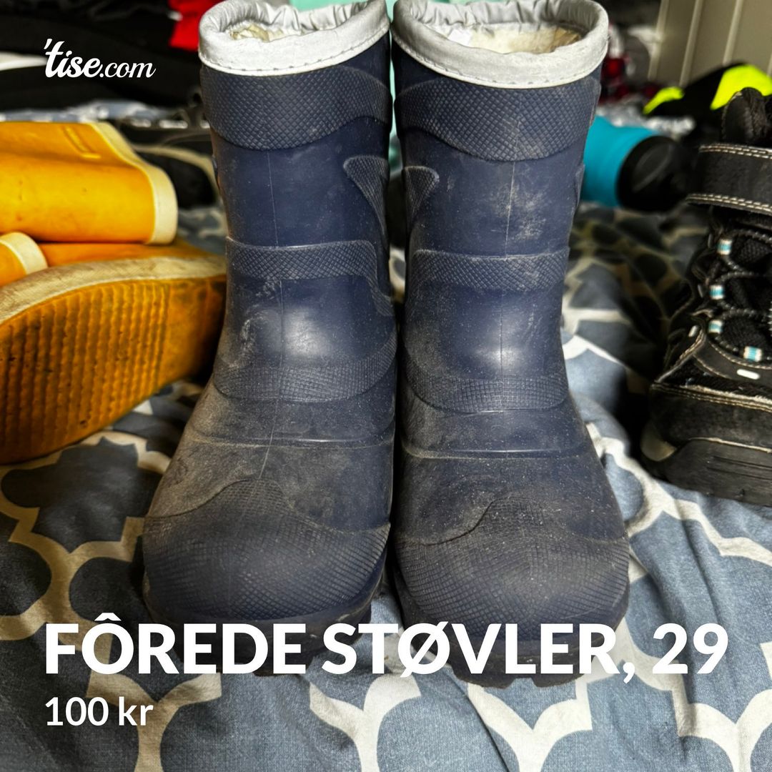 Fôrede støvler 29