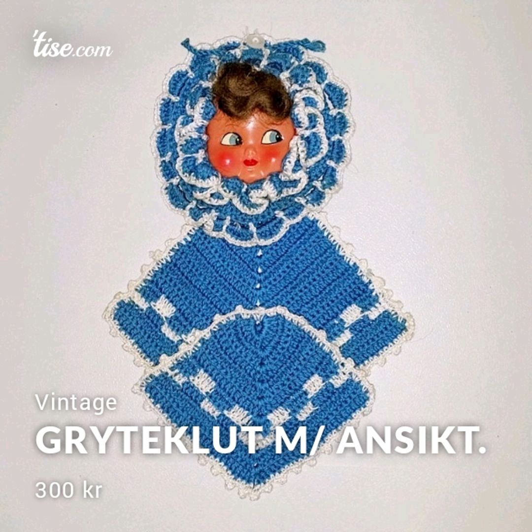 Gryteklut m/ ansikt