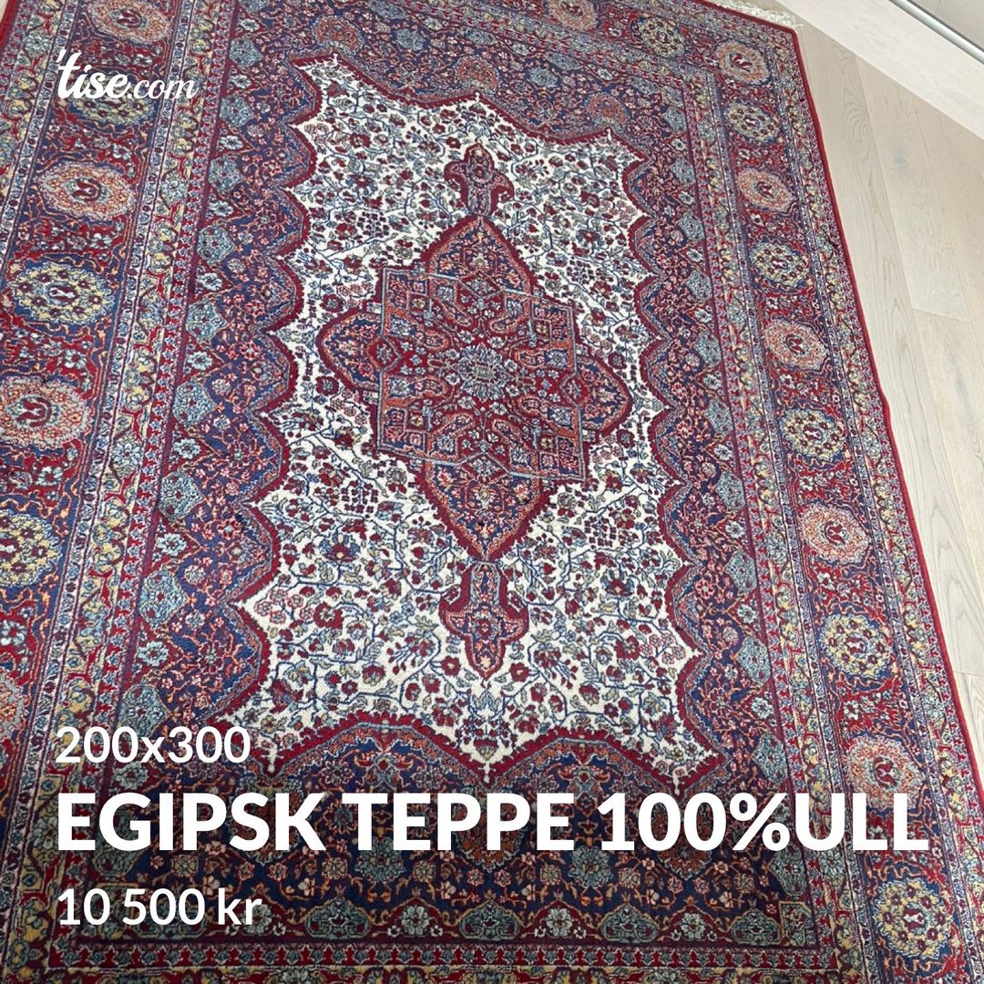 Egipsk teppe 100%ull