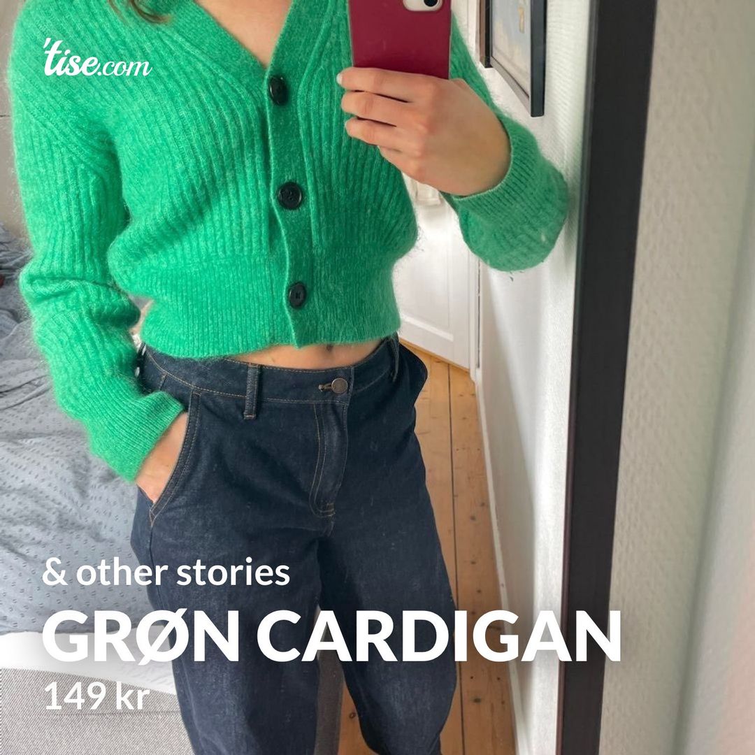 Grøn cardigan