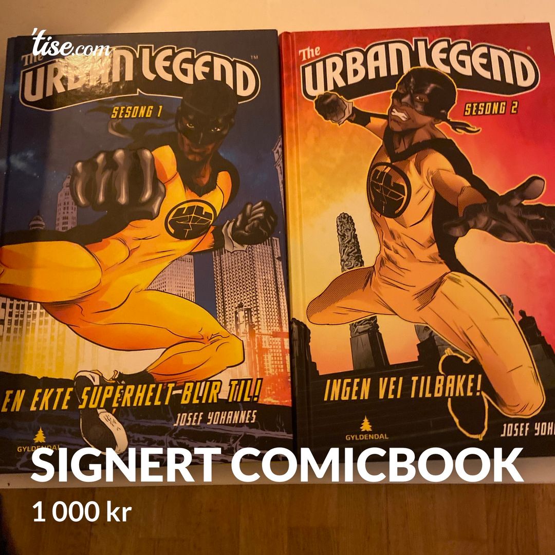 Signert comicbook