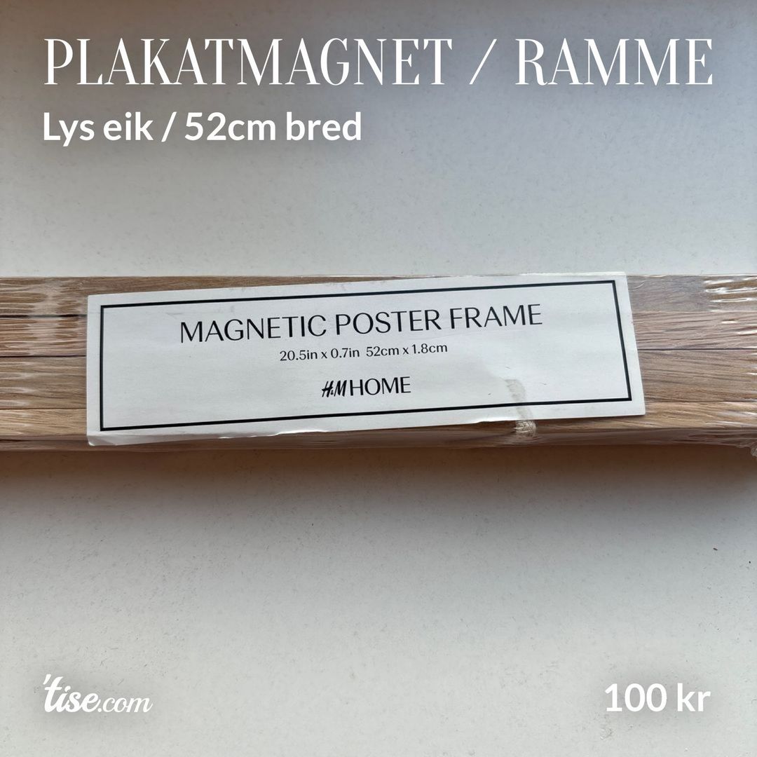 Plakatmagnet / ramme