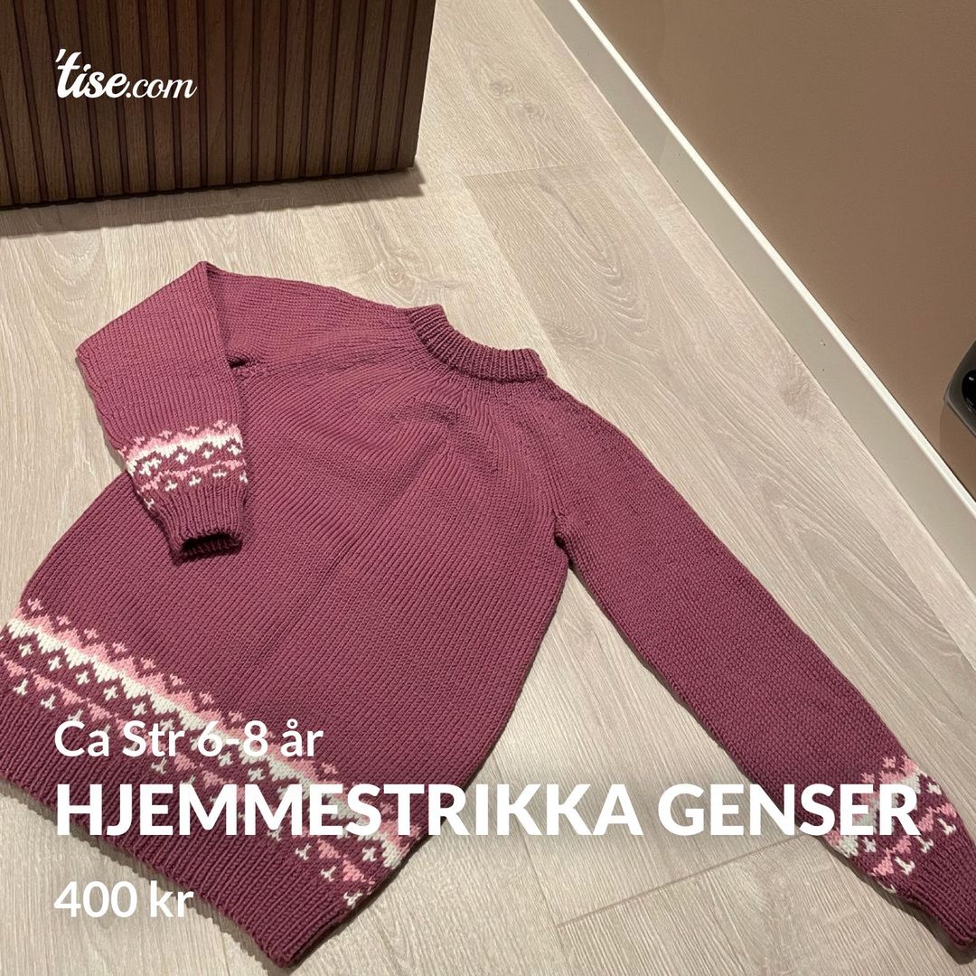 Hjemmestrikka genser