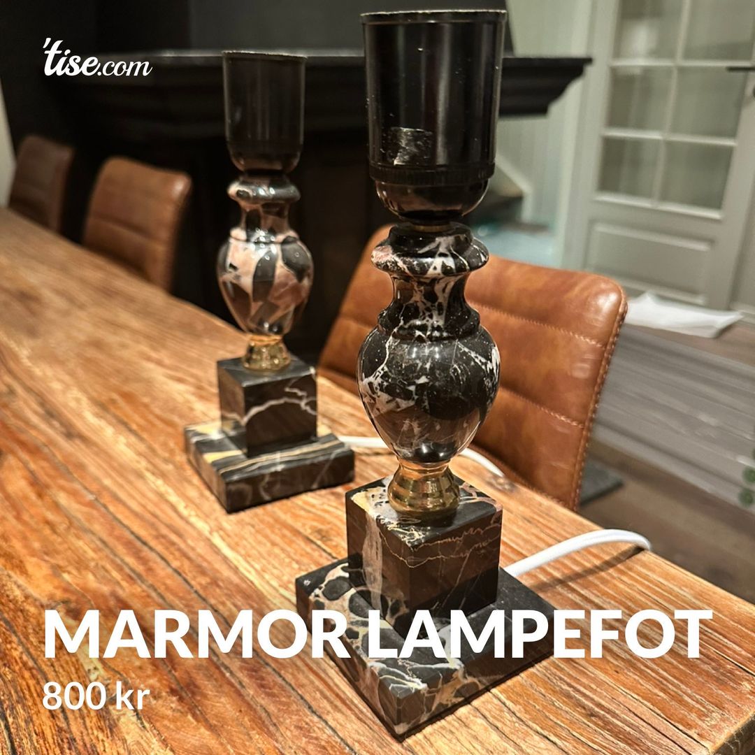 Marmor lampefot