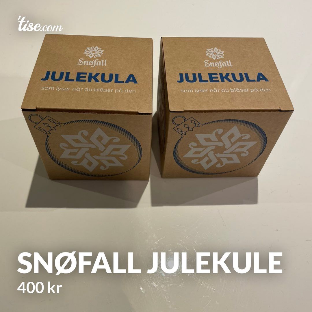 Snøfall julekule