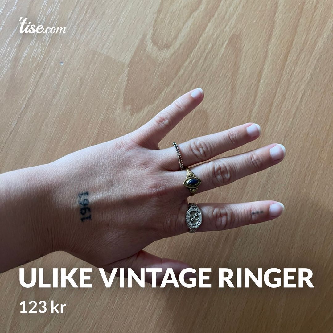 Ulike vintage ringer