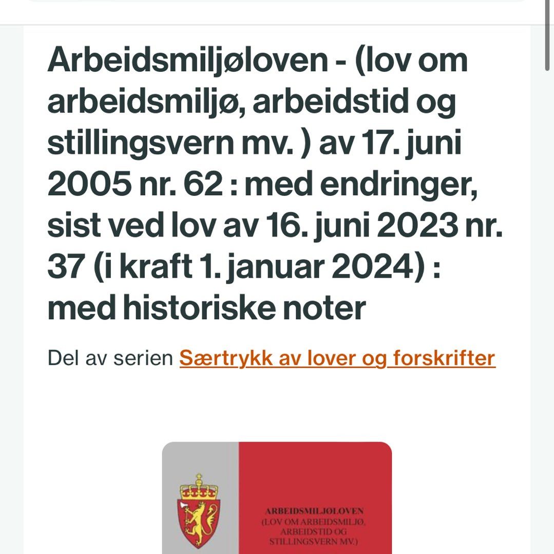 Arbeidsmiljøloven