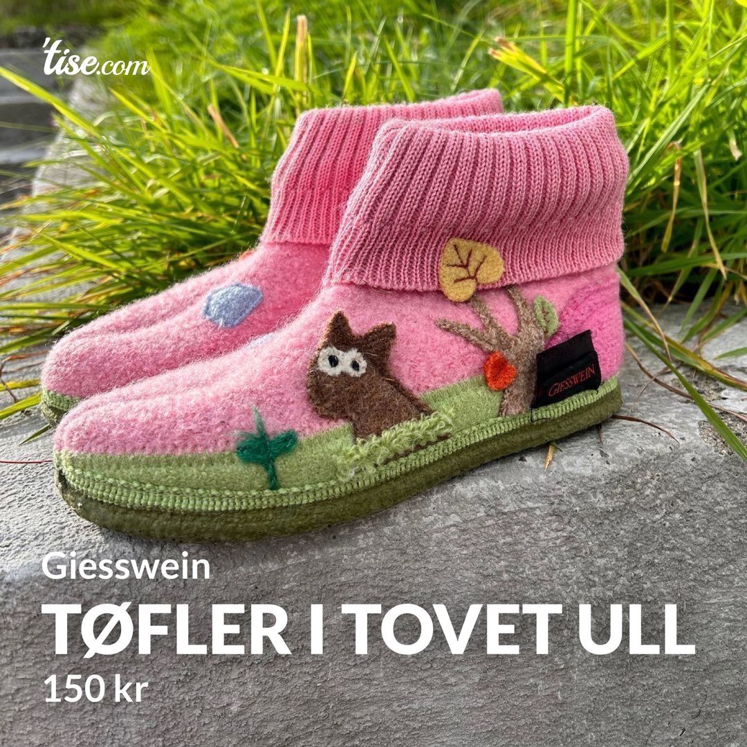 Tøfler i tovet ull