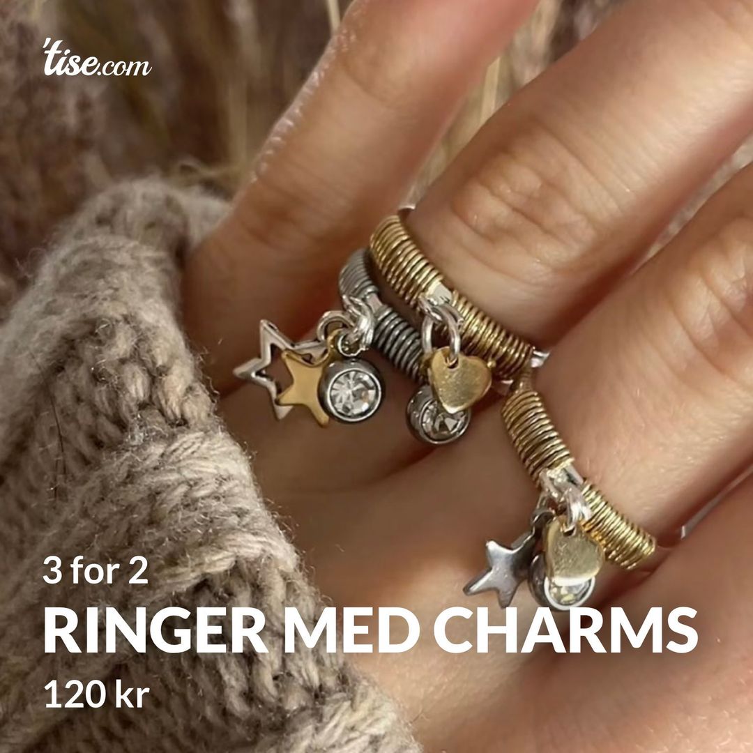 Ringer med charms