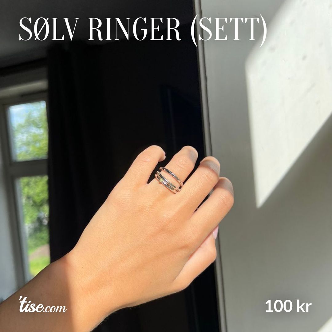 Sølv ringer (sett)