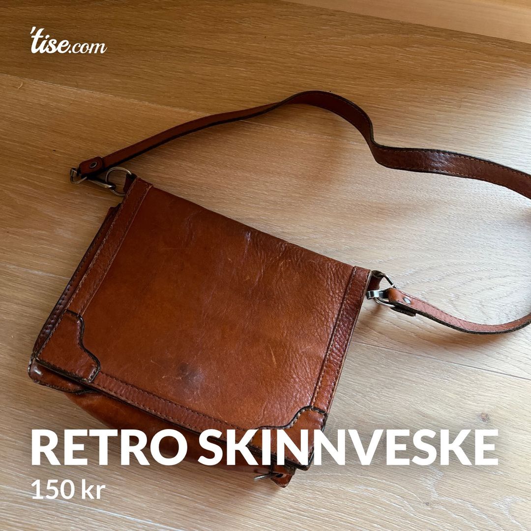 Retro skinnveske