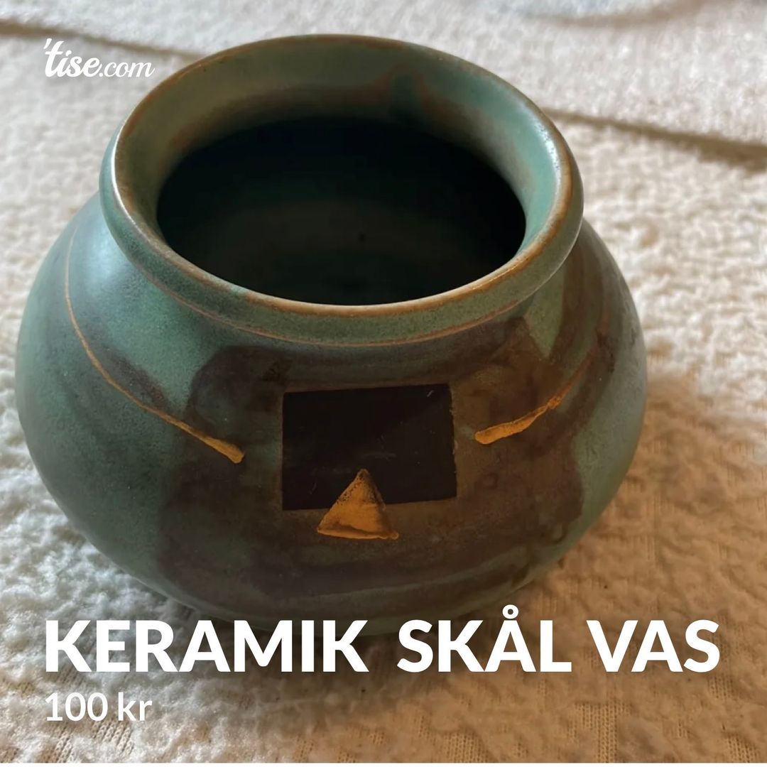 Keramik  skål vas