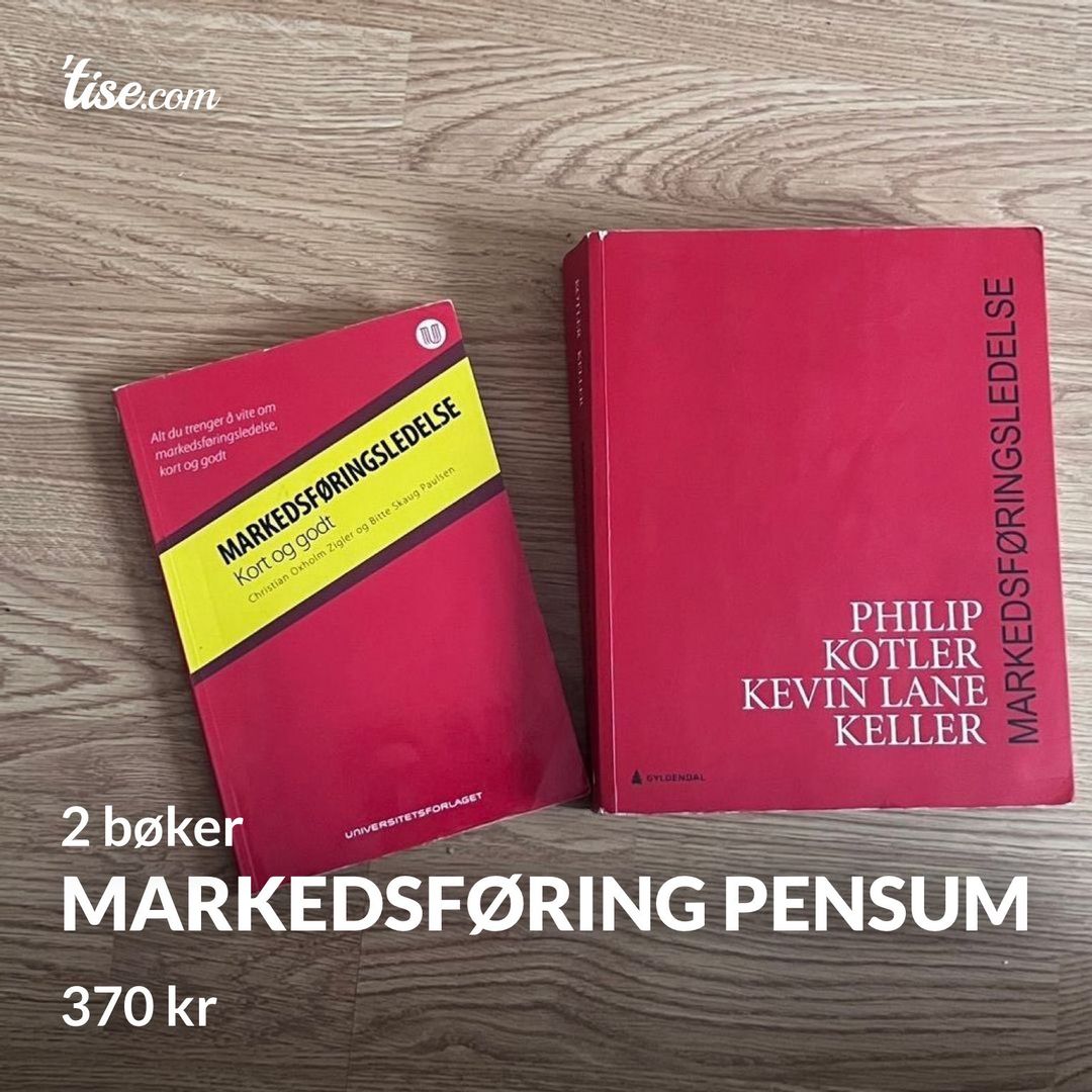 Markedsføring pensum