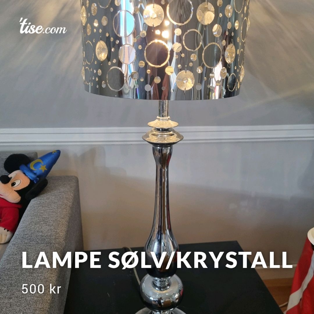 Lampe Sølv/Krystall