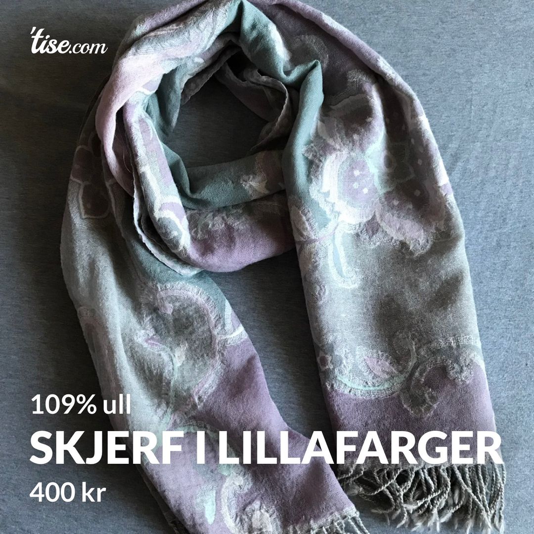 Skjerf i lillafarger