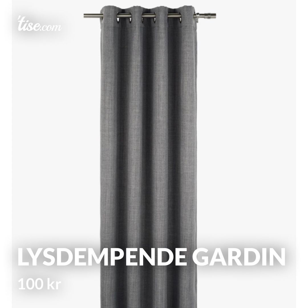 Lysdempende gardin