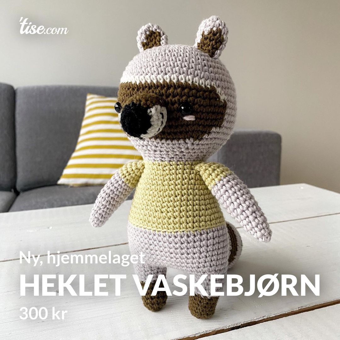 Heklet vaskebjørn