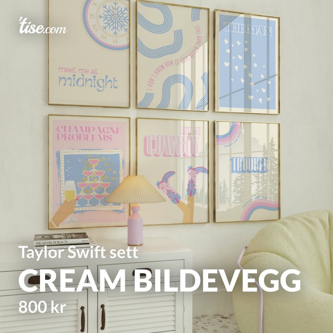 Cream bildevegg