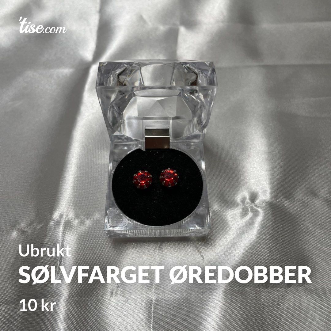 SØLVFARGET ØREDOBBER