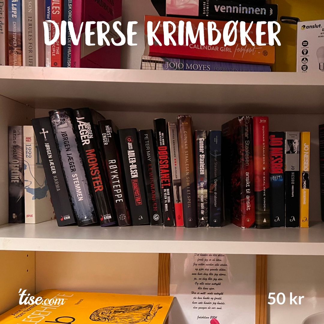 Diverse krimbøker