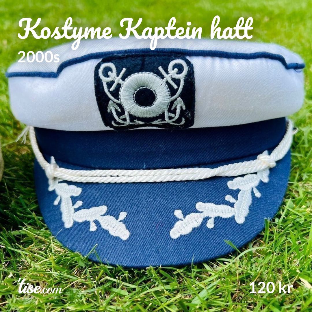 Kostyme Kaptein hatt