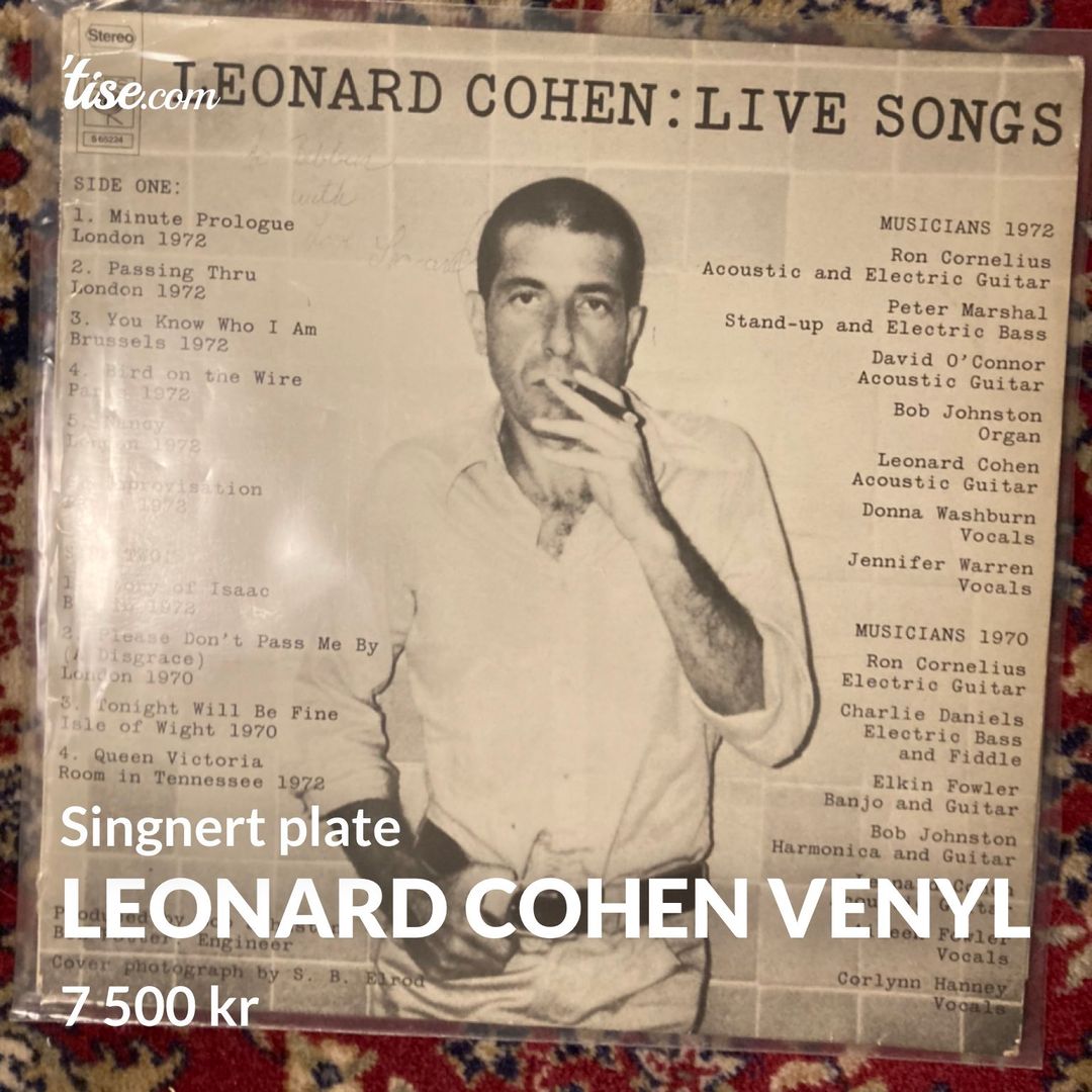 Leonard cohen venyl