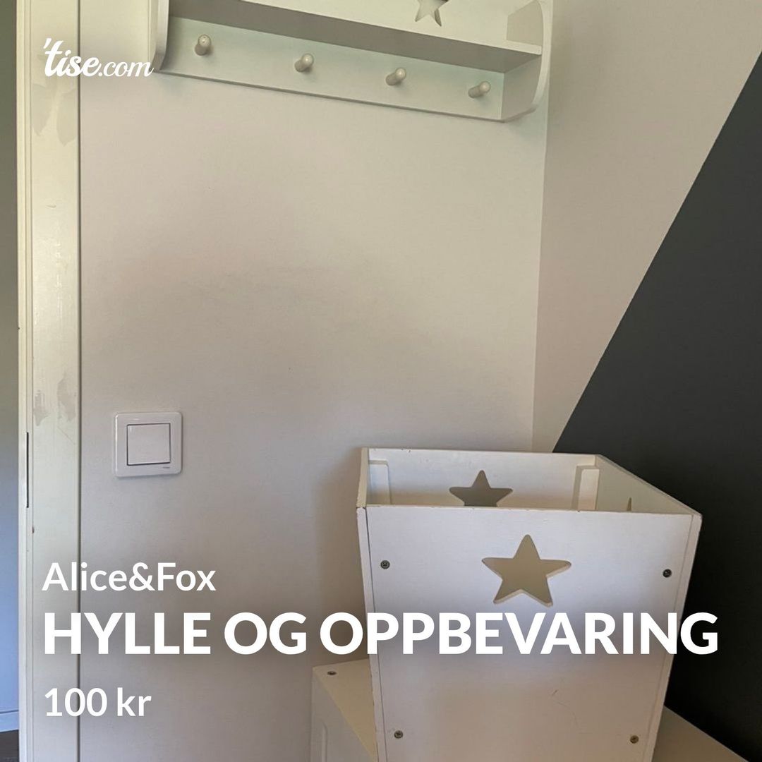 Hylle og oppbevaring