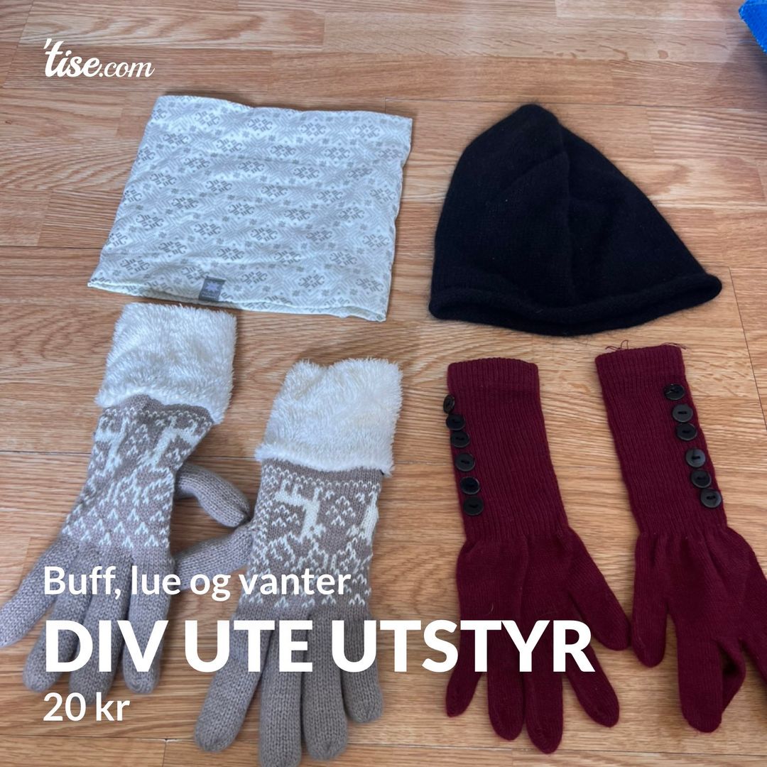 Div ute utstyr