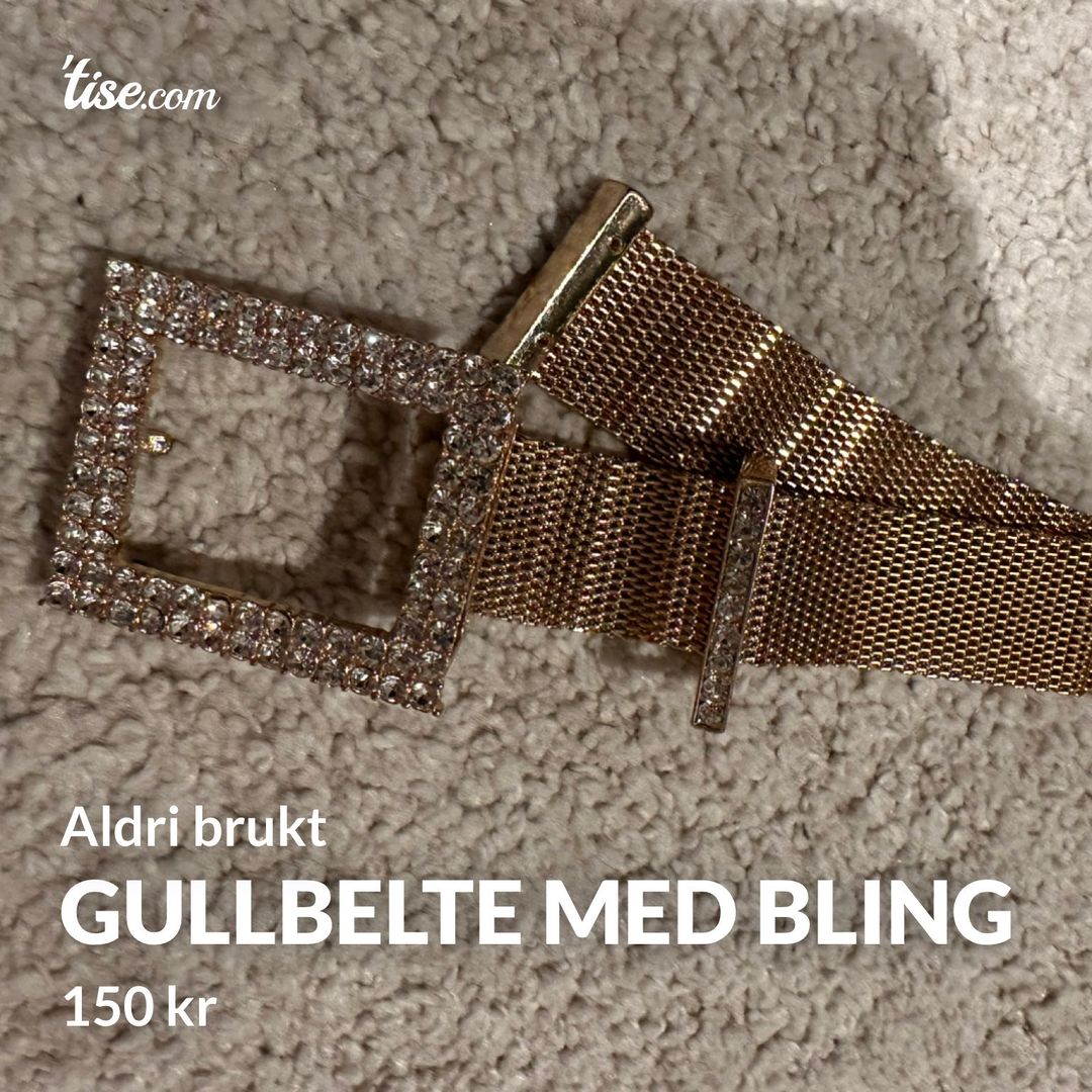 Gullbelte med bling