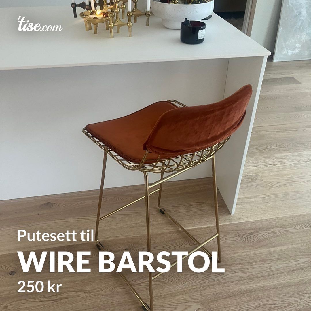 Wire barstol