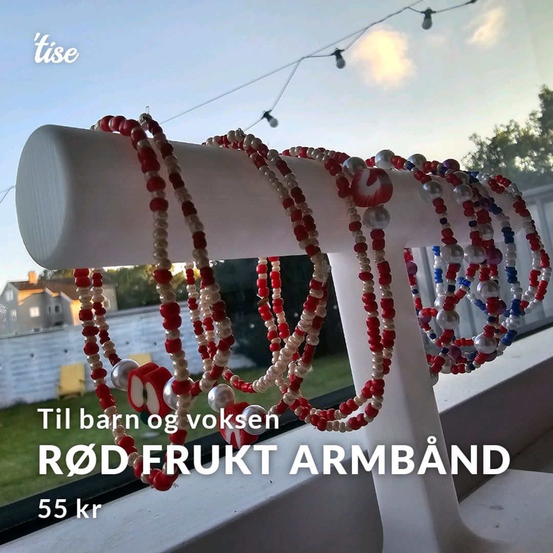 Rød Frukt Armbånd