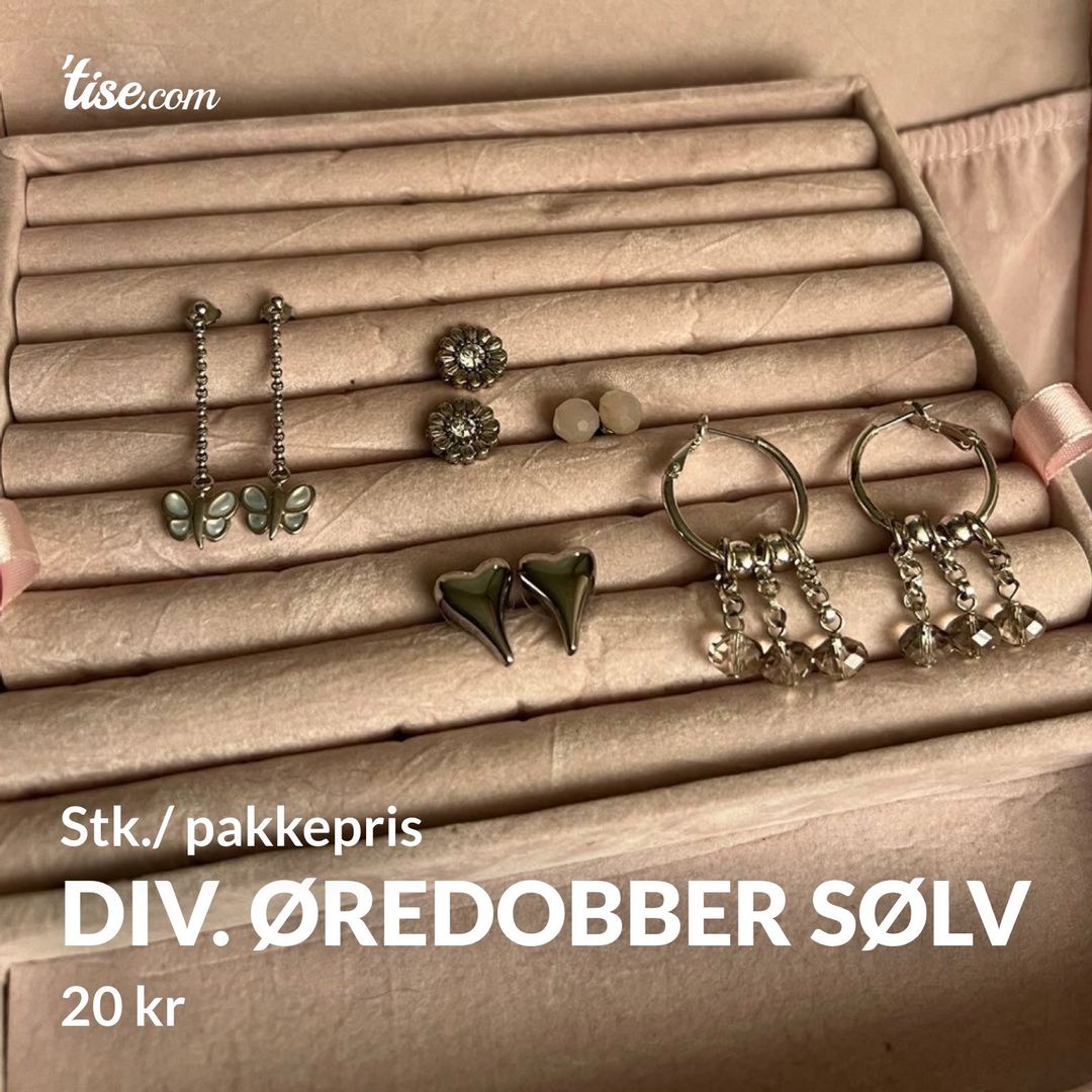 Div. øredobber sølv