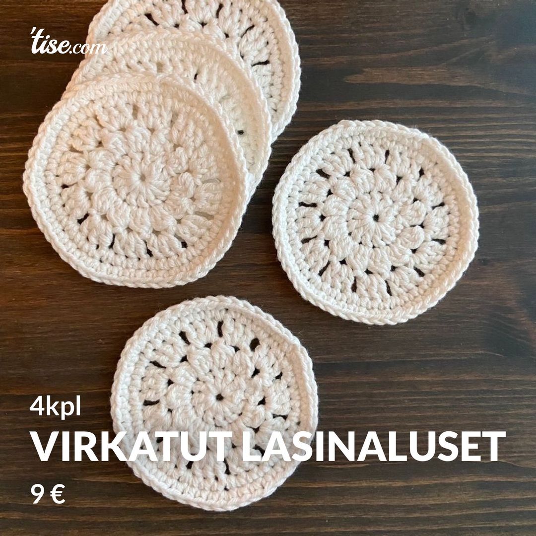 Virkatut lasinaluset