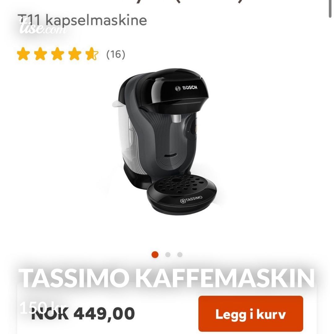 Tassimo kaffemaskin