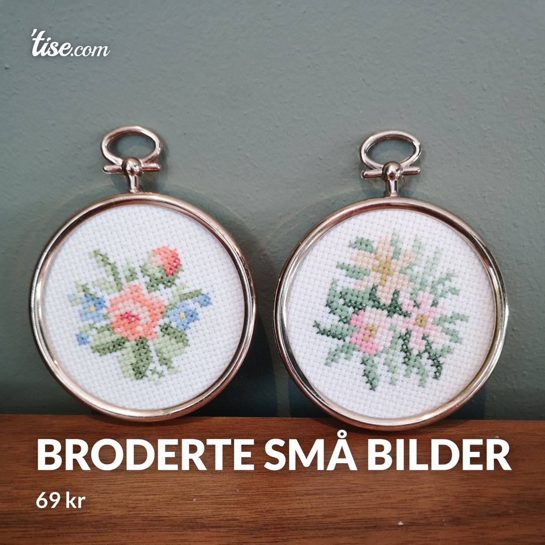 Broderte små bilder