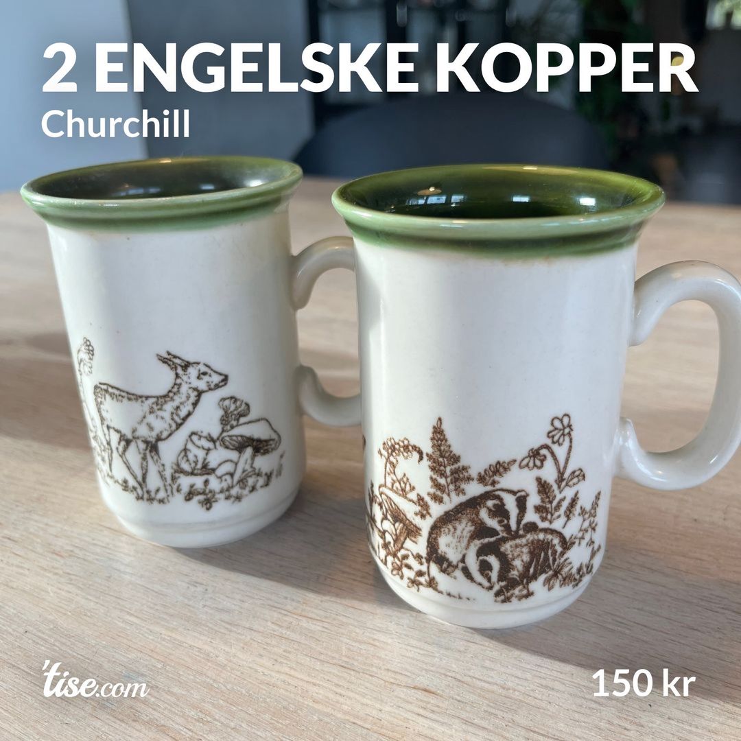 2 engelske kopper