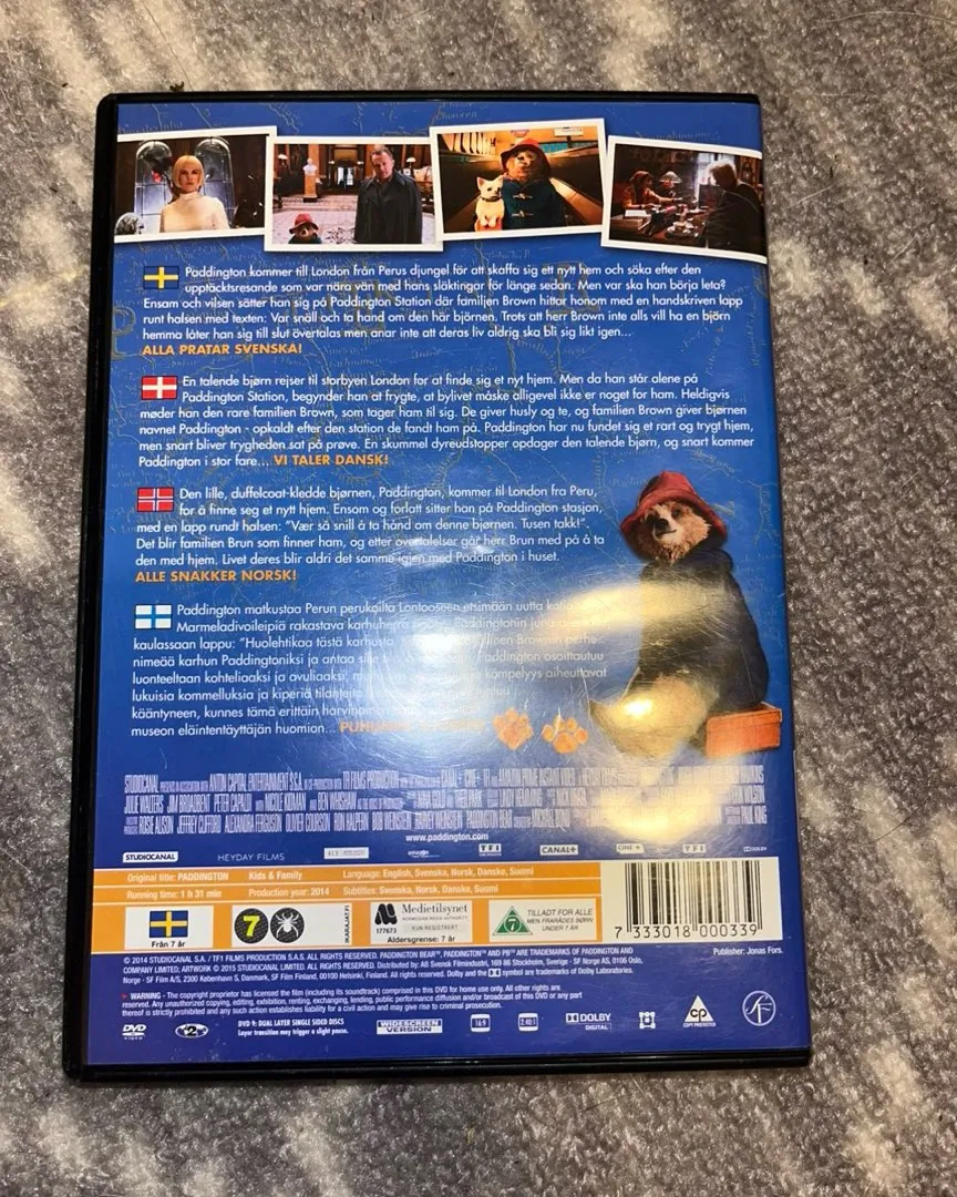 Paddington dvd