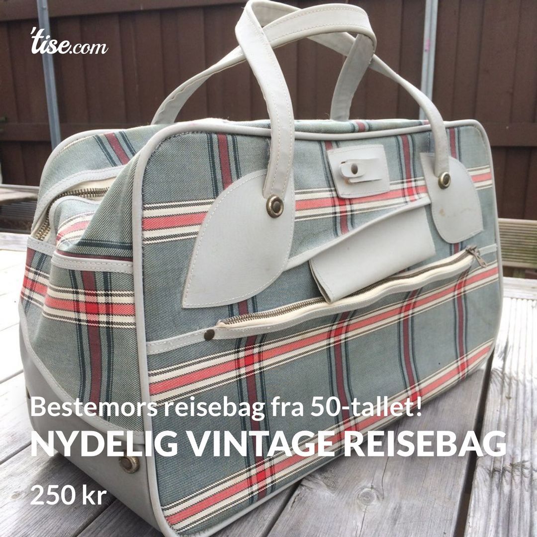 Nydelig vintage reisebag