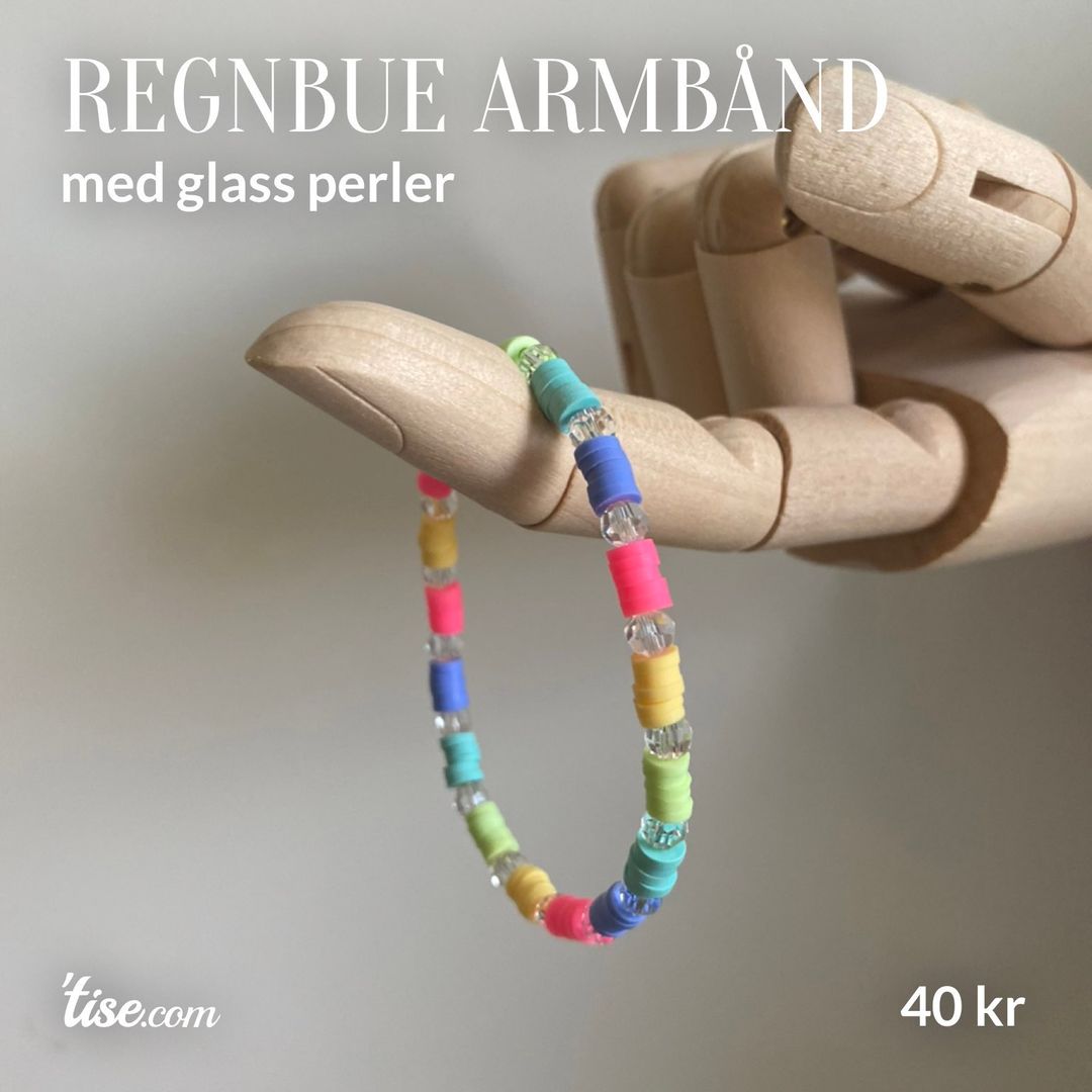 Regnbue armbånd