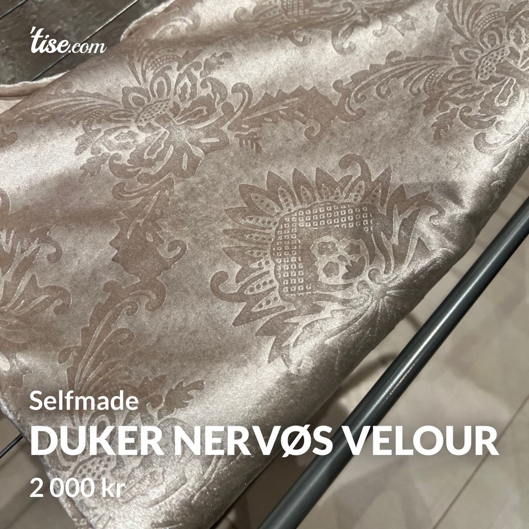 Duker nervøs velour